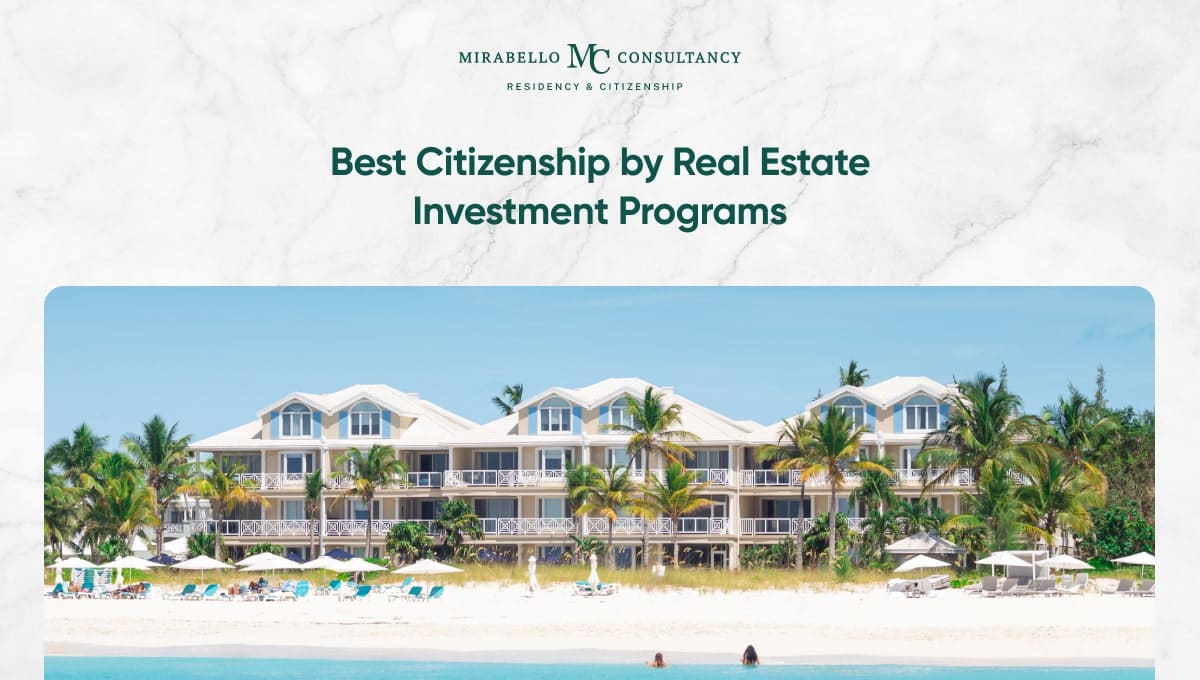 أفضل 10 برامج للحصول على الجنسية من خلال الاستثمار الع