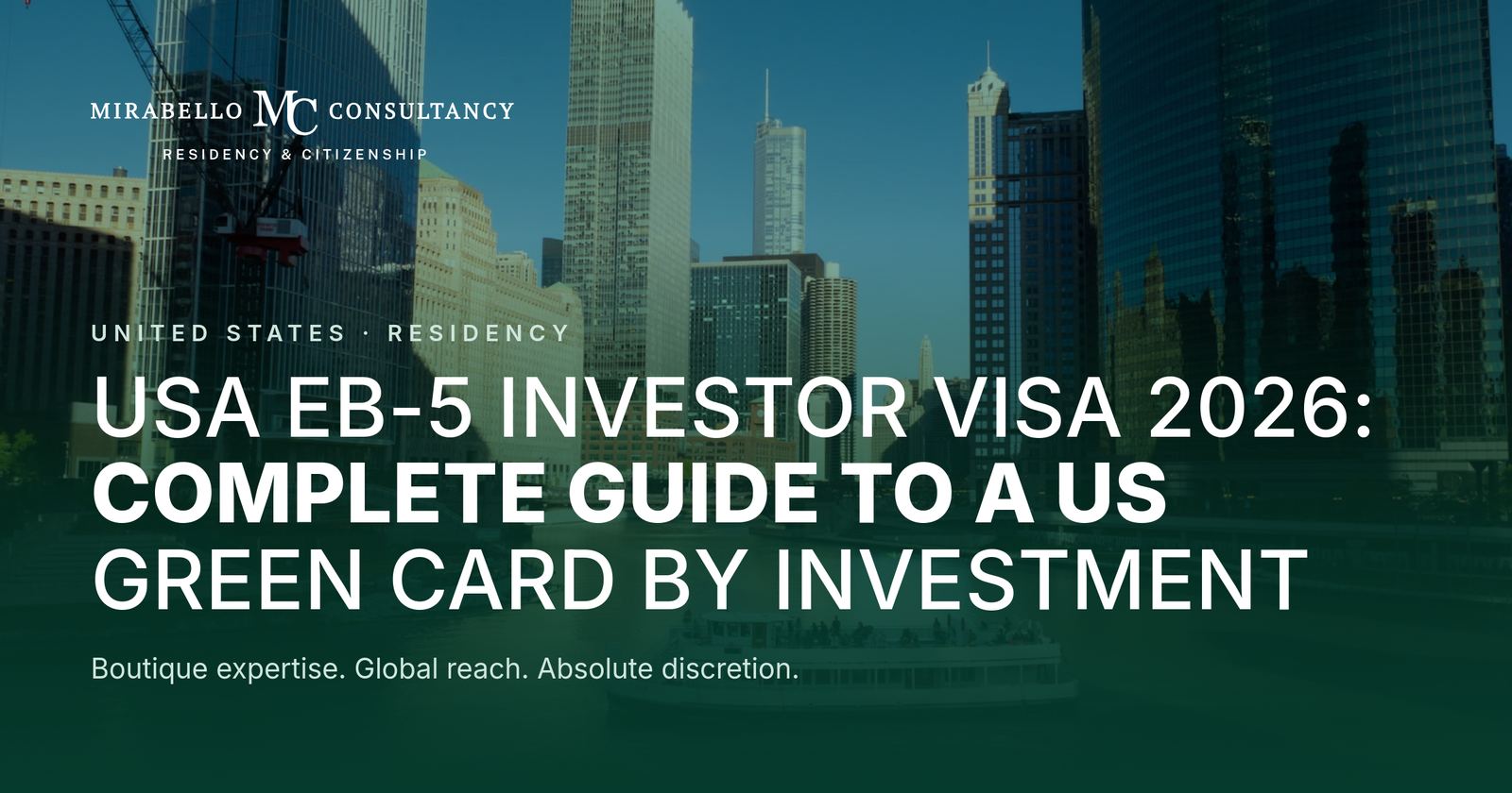 USA EB-5 Investor Visa 2026: Complete Guide to a US Green Card by Investment