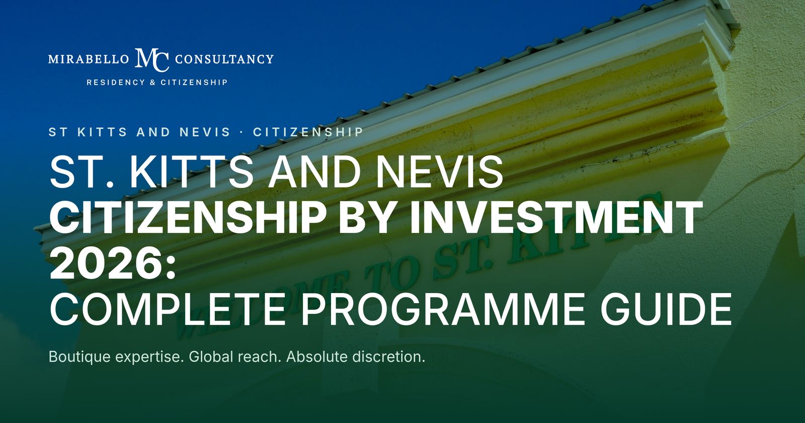 St. Kitts and Nevis Citizenship by Investment 2026: Complete Programme Guide