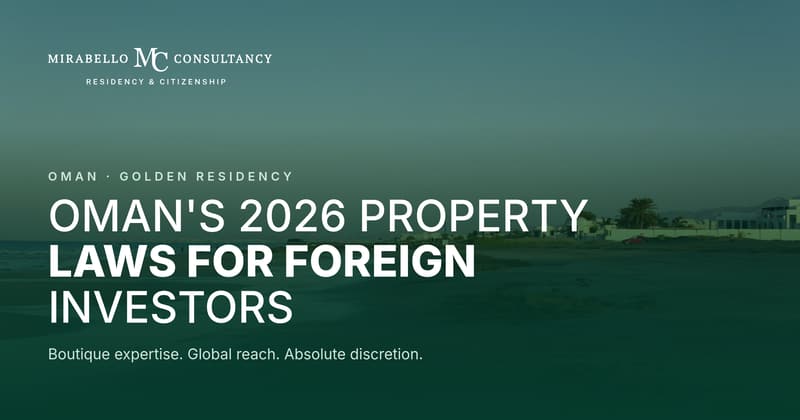 阿曼2026年房产法对外国投资者意味着什么