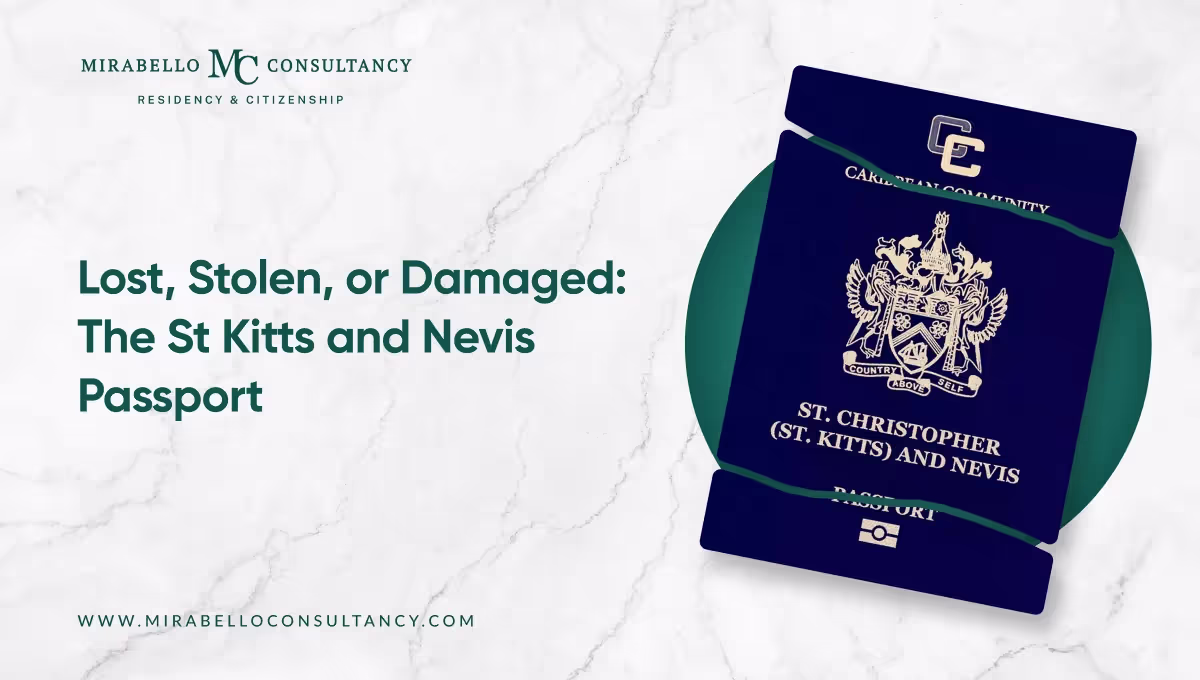 Passaporto di Saint Kitts e Nevis smarrito, rubato o danneggiato: cosa fare