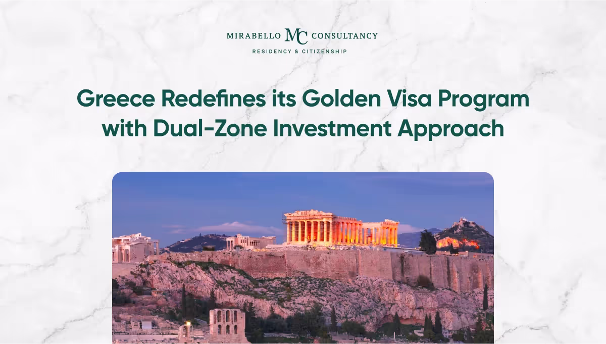 Grecia Redefine su Programa de Visa Dorada 2026: Estrategia de Inversión Dual-Zona