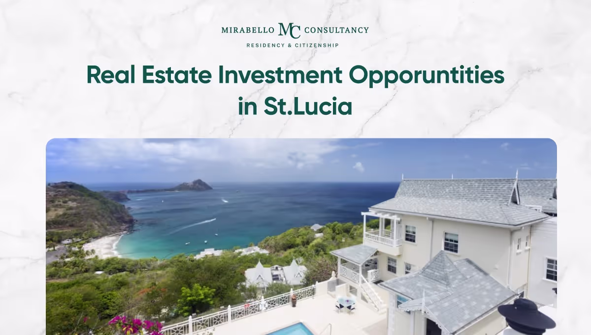 Ciudadanía de Santa Lucía por Inversión: Opciones Inmobiliarias 2026