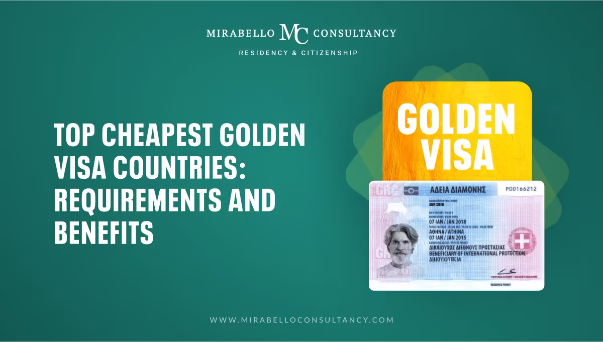 Países con Visa Dorada Más Económica 2026: Requisitos y Beneficios