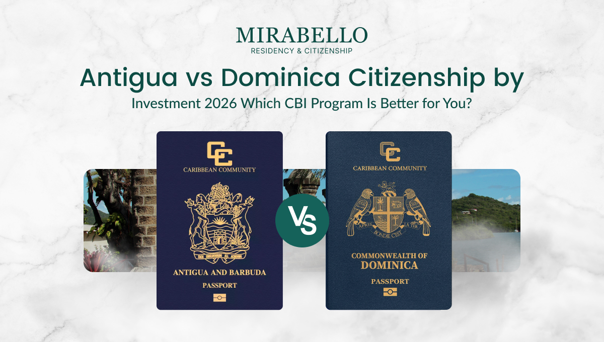 Antigua e Barbuda vs Dominica: Confronto tra Programmi di Cittadinanza per Investimento 2026