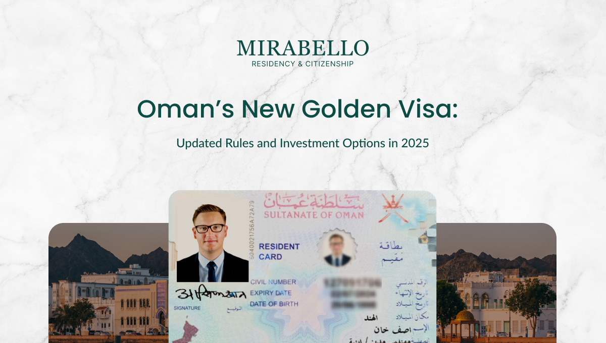 Visa Dorada de Omán 2026: Nuevas Normas, Costos y Beneficios para Inversores