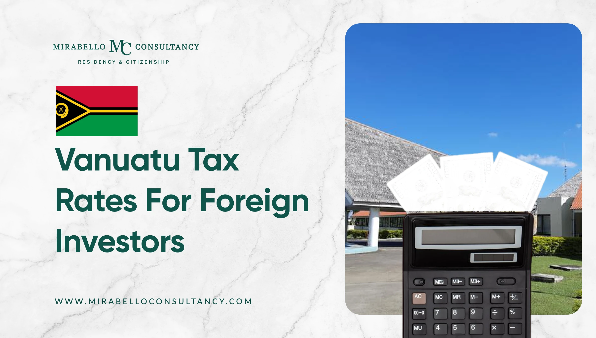 Vanuatu Tax Rates for Foreign Investors 2026