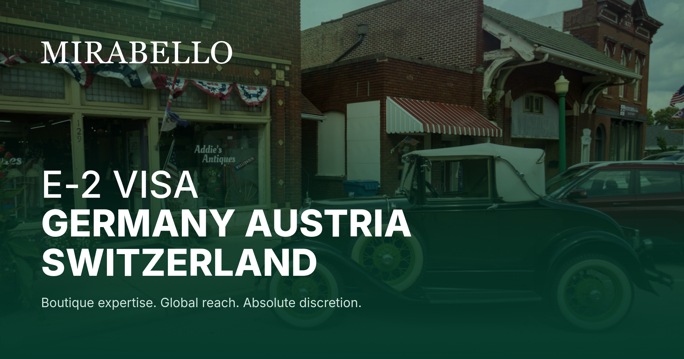 E-2 Visa for Germans, Austrians and Swiss 2026: Requirements, Costs and Process
