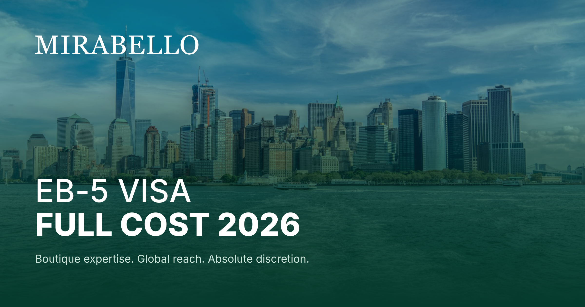 EB-5 Visa Cost 2026: The Full Breakdown of Investment and Fees