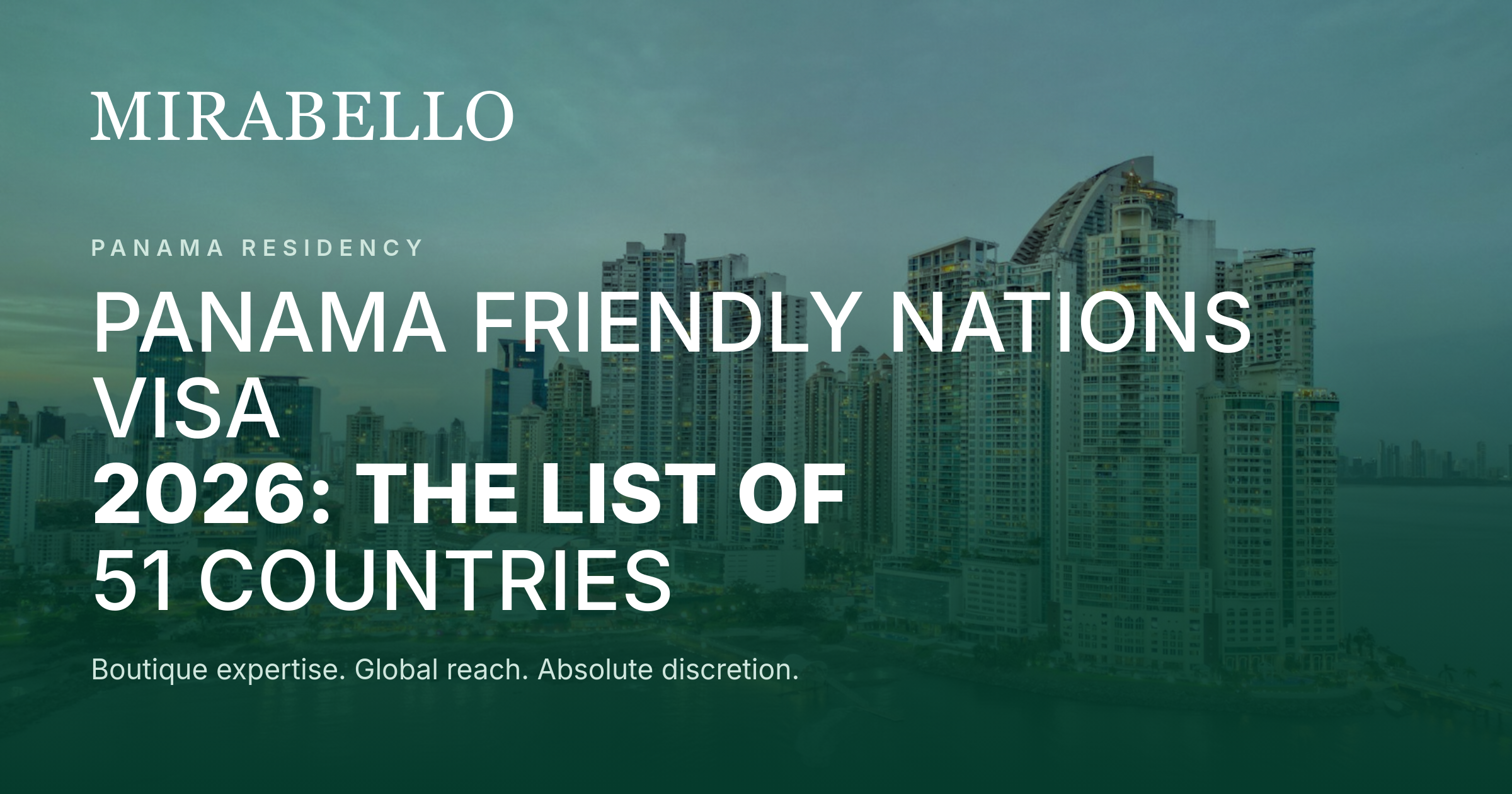 Visto de Nações Amigas do Panamá 2026: A Lista dos 51 Países