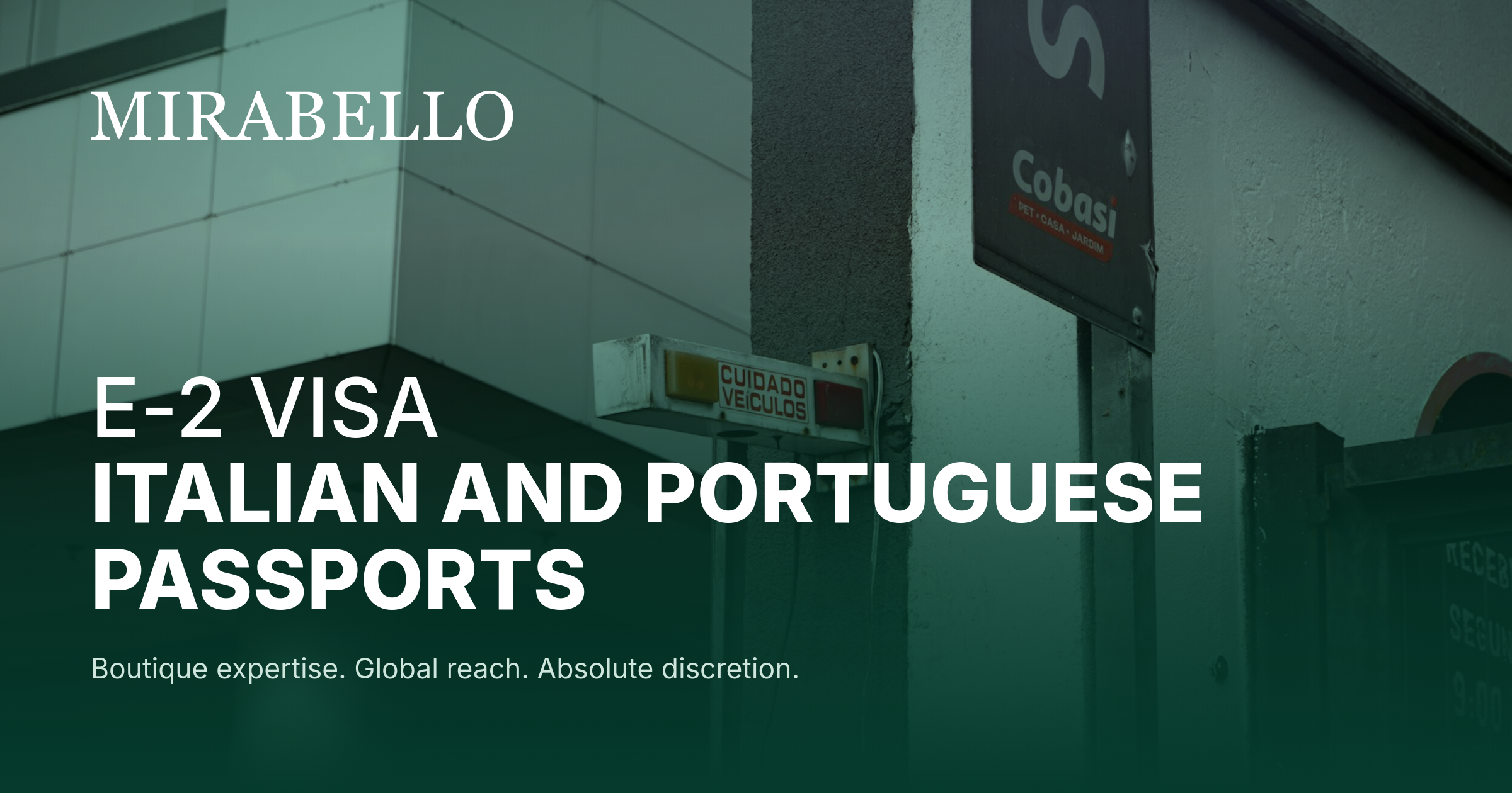 E-2 Visa for Brazilians with Italian or Portuguese Citizenship in 2026