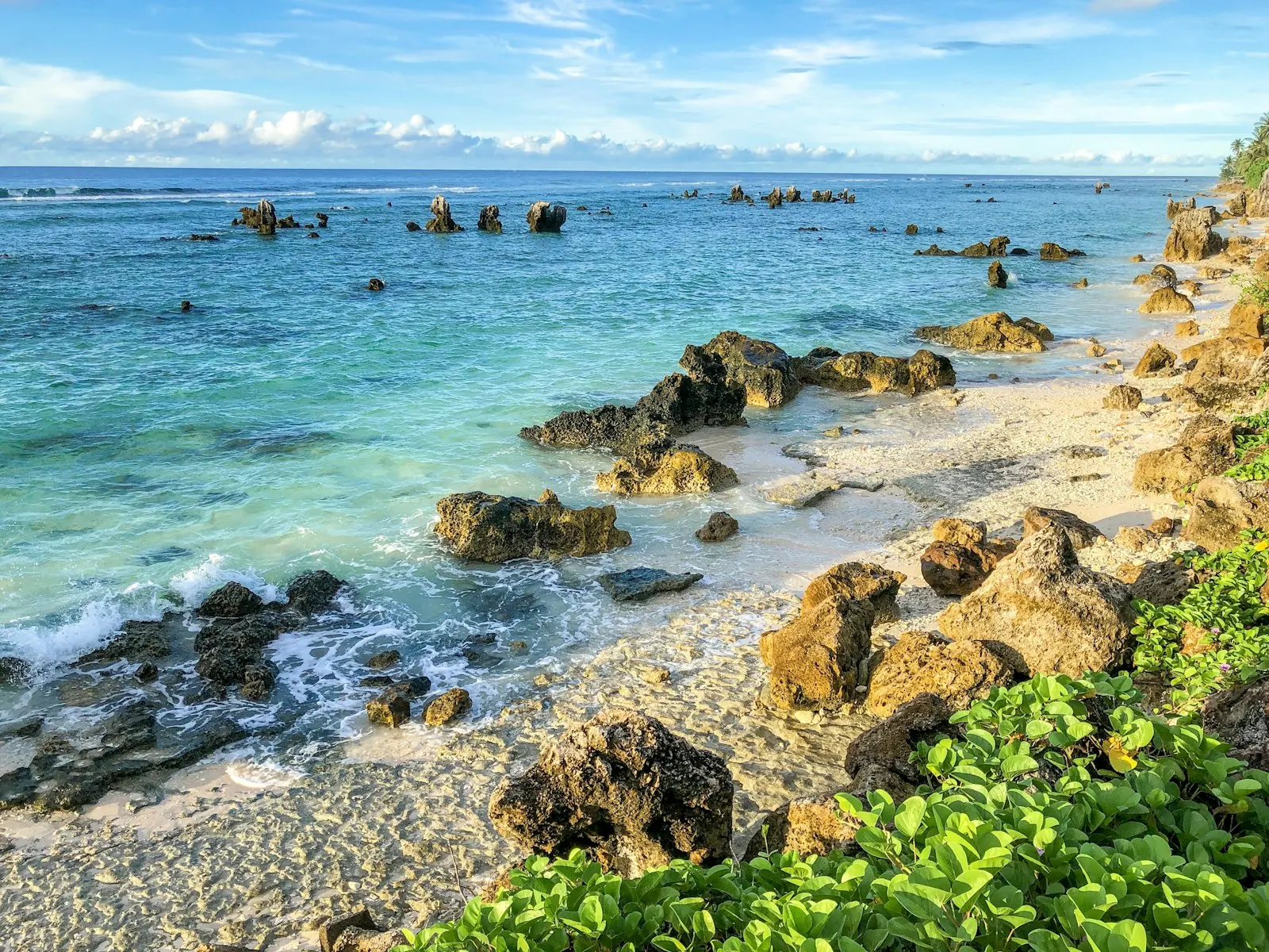 Rocky coastline on Island Ring Road, Nauru: Nauru citizenship by investment